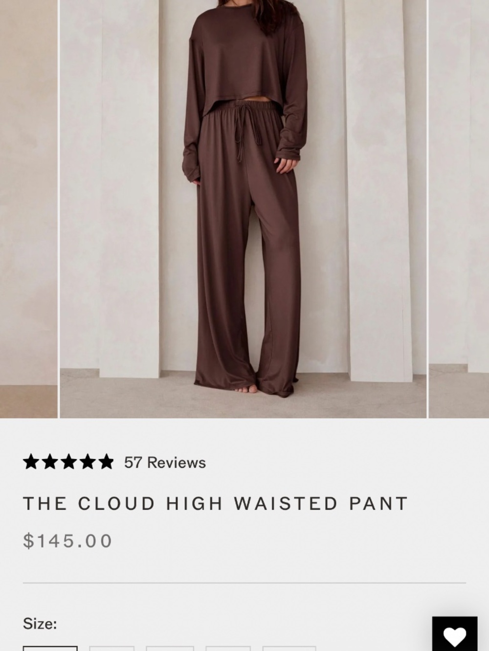 Brand new Bumpsuit brown long sleeved top and pant